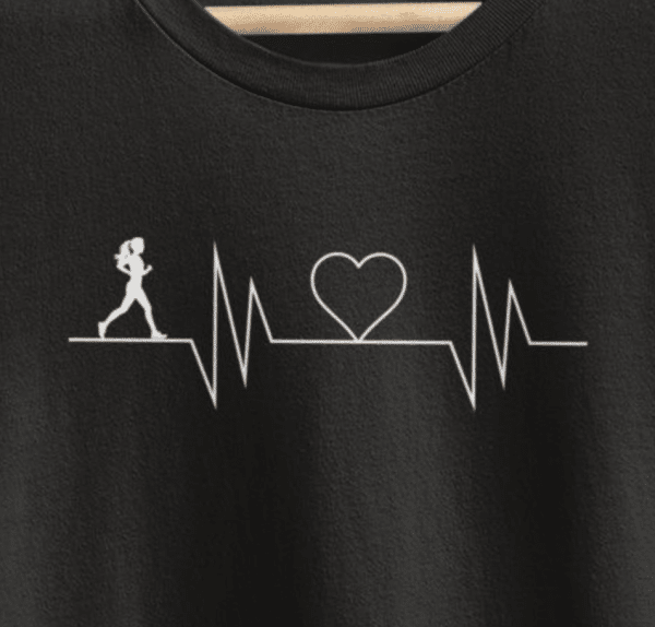 Running Heartbeat (female) Tshirt