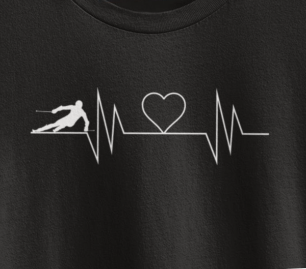 Love of Skiing Tshirt design