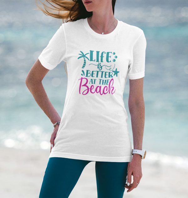 Life Is Better At The Beach Tshirt (white)